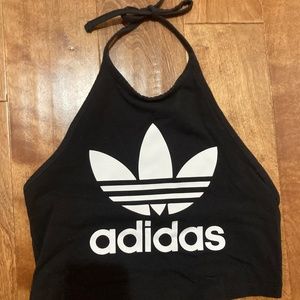 Adidas halter crop top
